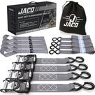 Pulseiras de catraca JACO Heavy Duty, pacote com 4, 1,6 cm x 2,4 m 2,4 kN