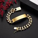 Pulseiras de Corrente Dourada 18k 10mm - Joias de Alta Qualidade para Homens e Mulheres Pulseiras de Corrente Dourada 18k 10mm - Joias de Alta Qualidade para Homens e Mulheres