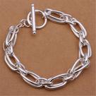 Pulseiras De Corrente Prateadas Para Homens E Mulheres, Joias Nobres Para Festa De Casamento,