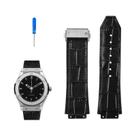 Pulseiras De Couro Genuíno Marrom E Preto Para Relógios Hublot Série Big Bang, Correia De Couro De