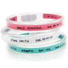 Pulseiras de identificação Mabis ID Tubular Waterproof 50 unidades