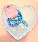 Pulseiras de Miçanga Infantil Picolé Colorido (conjunto com três pulseiras)