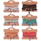 Pulseiras de miçangas Giovanchi para mulheres, 6 conjuntos de estilo boêmio Pulseiras de miçangas Giovanchi para mulheres, 6 conjuntos de estilo boêmio