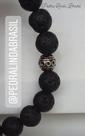 Pulseiras de Pedras Vulcânicas Naturais de 8mm