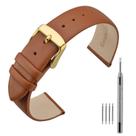 Pulseiras de relógio ANNEFIT em couro de bezerro de 20 mm com fivela dourada Pulseiras de relógio ANNEFIT em couro de bezerro de 20 mm com fivela dourada