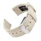 Pulseiras de relógio Archer Canvas Quick Release 20 mm Alabaster