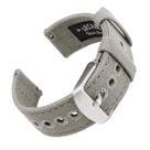 Pulseiras de relógio Archer Canvas Quick Release Cinza 18 mm