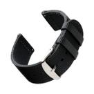 Pulseiras de relógio Archer Premium Nylon Quick Release 18 mm pretas