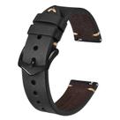 Pulseiras de relógio BISONSTRAP de couro costurado à mão de 20 mm para homens