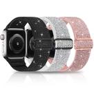Pulseiras de relógio HPJK Shiny Nylon Stretchy para Apple 38 mm 40 mm 41 mm