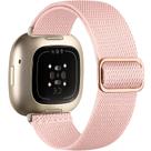 Pulseiras de relógio Maledan Stretchy Band para Fitbit Versa 3 rosa