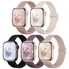 Pulseiras de relógio Osochic Slim Braided Elastchy Nylon, pacote com 5, 40-49 mm