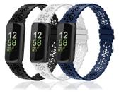 Pulseiras de silicone compatíveis com Fitbit Inspire 3/2/HR da Nigaee