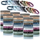 Pulseiras de silicone Hydren Religious 120 peças de pulseiras bíblicas