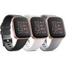Pulseiras de silicone macio de reposição para Fitbit Versa 2/Versa/Lite