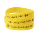 Pulseiras de silicone Rose Beauty, lembrancinhas de festa, pacote com 24