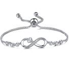 Pulseiras Desimtion Infinity Heart banhadas a ouro para mulheres