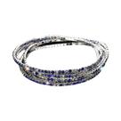 Pulseiras Elásticas De Cristal Dourado Com Strass 5 Peças DIY Joias Presente Pulseiras De Metal 2mm
