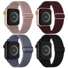 Pulseiras elásticas de nylon Solo Loop para Apple Watch, pacote com 4