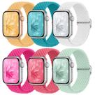 Pulseiras elásticas trançadas compatíveis com Apple Watch 38-49 mm