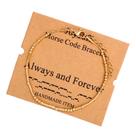Pulseiras em código Morse JoyCuff Always and Forever Gold