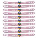 Pulseiras emborrachada pai e mãe de autista identificação autismo pulseira com regulagem 20un