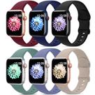 Pulseiras esportivas compatíveis com Apple Watch, pacote com 6 AMSKY