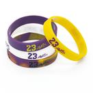 Pulseiras Esportivas de Silicone para Basquete Tamanho 18 cm