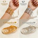 Pulseiras Femininas Conjunto 15 UNIDADE Dourado ou Prata BIJOUTERIA GROSSA TIKTOK MODA PRIMAVERA