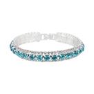 Pulseiras Femininas Em Prata Esterlina 925 Com Zircônia AAA E Cristal Austríaco, 14 Cores, Joias Com