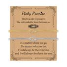 Pulseiras GRCLD Love Knot Promise banhadas a ouro para casais