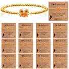 Pulseiras Huquary Bow Gold Beaded Sports, 20 peças de basquete