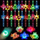 Pulseiras LED Fidget Spinner Jofan Christmas, pacote com 24 unidades para crianças