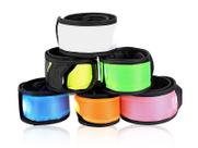 Pulseiras LED Light Up Band Slap, pacote com 6