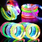 Pulseiras LED TURNMEON, pacote com 30 brinquedos Light Up, festa de ano novo