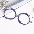 Pulseiras liga casal atração magnética bola pulseira criativa azul safira