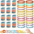 Pulseiras motivacionais de silicone HyDren 36 Sets para estudantes