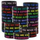 Pulseiras motivacionais de silicone JUNEBRUSHS 64 unidades para crianças