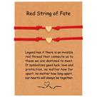 Pulseiras para casais OBSUN Long Distance Relationship Red String Pulseiras para casais OBSUN Long Distance Relationship Red String