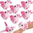 Pulseiras recheadas Axolotl Slap Deekin de 9 polegadas e 8 unidades para crianças