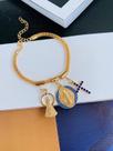 Pulseiras religiosas folheadas Nossa Senhora São Bento