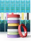 Pulseiras Repelentes de Mosquito BuggyBands Silicone 12 Unidades