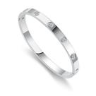 Pulseiras RIMRIVA Silver em Aço Inoxidável para Mulheres 16,2 cm