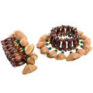 Pulseiras TDOCK Kenari Seed Shell Dance para dança, ioga e meditação