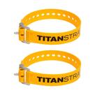 Pulseiras Tie-Down Titan Industrial Straps, 20 cm, pacote com 2, amarelas