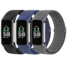Pulseiras trançadas Solo Loop Bands para Fitbit Charge 6/5, pacote com 3