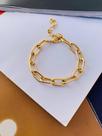 Pulseiras Unissex banhado a ouro corrente correntaria media