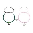 Pulseiras ZAOQIAN Elphaba Galinda Friendship Rhinestone Crown Pulseiras ZAOQIAN Elphaba Galinda Friendship Rhinestone Crown