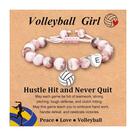 Pulsera Fervia de Vóleibol con Inicial en Forma de Corazón - Joyería Deportiva Pulsera Fervia de Vóleibol con Inicial en Forma de Corazón - Joyería Deportiva