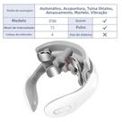 Pulso TENS Sem Fio Para Trás, Pescoço, Ombro, Massageador Cervical, Aquecimento, Alívio Da Dor,